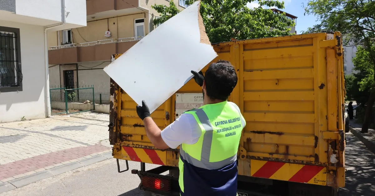 Çayırova’da kaba atıklar geri dönüşüme kazandırılıyor