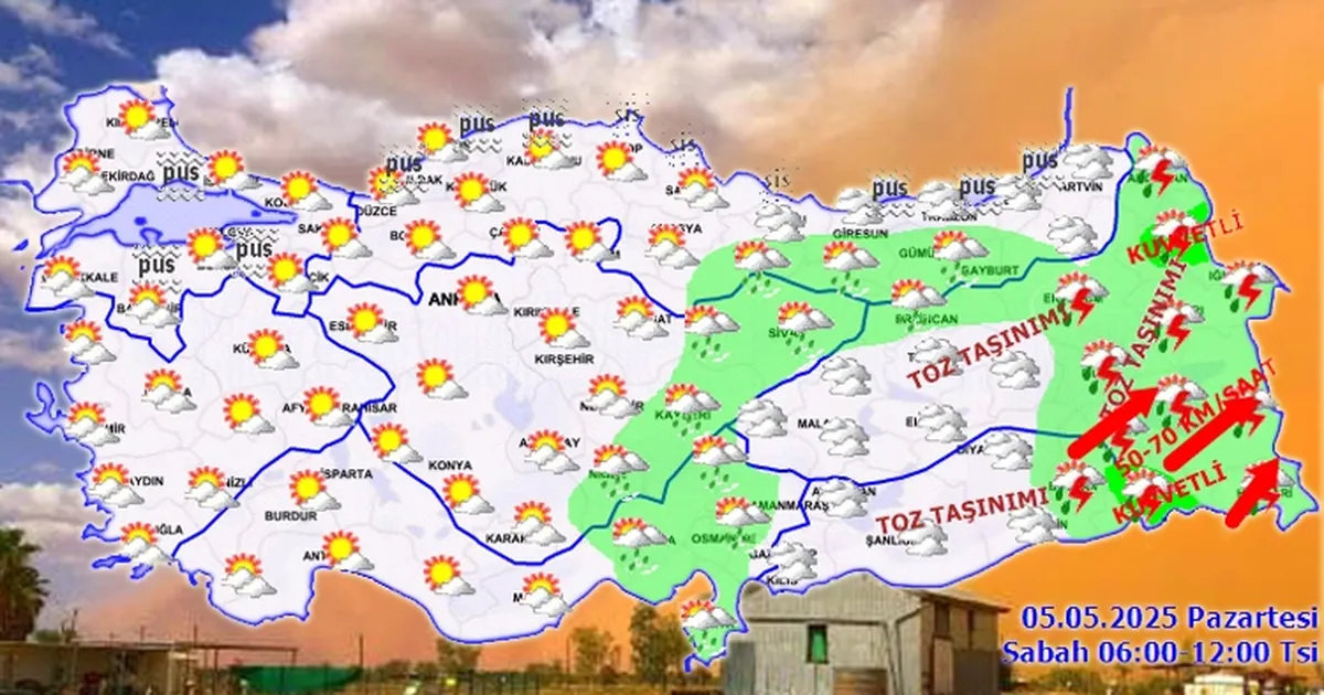 Doğu ve Güneydoğu’ya toz taşınımı uyarısı!
