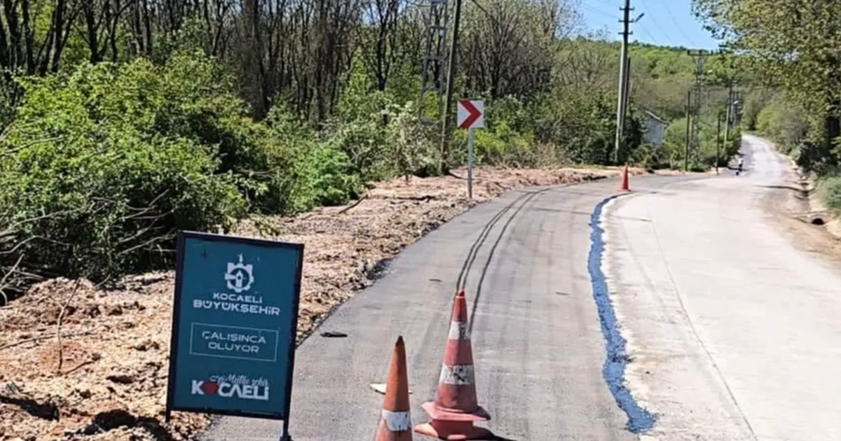 Kocaeli Gebze köylerinde hummalı yol çalışması sürüyor